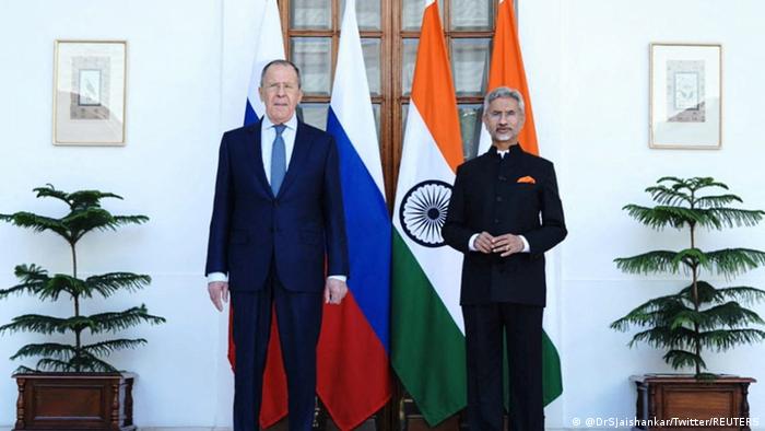 俄罗斯外长拉夫罗夫（Sergei Lavrov）与印度外长苏杰生（Subrahmanyam Jaishankar）在新德里会面 ... ... ...