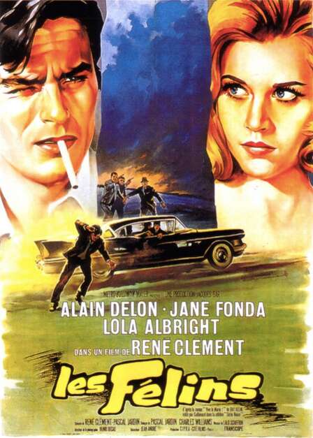 简·方达（Jane Fonda）与阿兰·德龙（Alain Delon）合作，叫做《欢乐屋》（Les Félins） ...