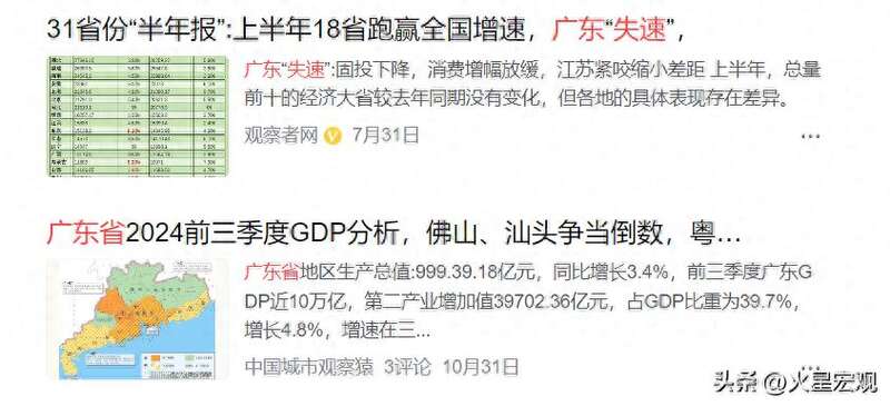 经济冠军广东因今年经济失速遭批评
